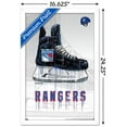 thumbnail image 3 of NHL New York Rangers - Drip Skate 21 Wall Poster, 14.725" x 22.375", Framed, 3 of 3