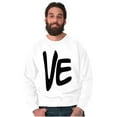 thumbnail image 4 of Love Matching Set Engagement Photos Unisex Plus Fleece Graphic Sweatshirt Brisco Brands 3X, 4 of 6