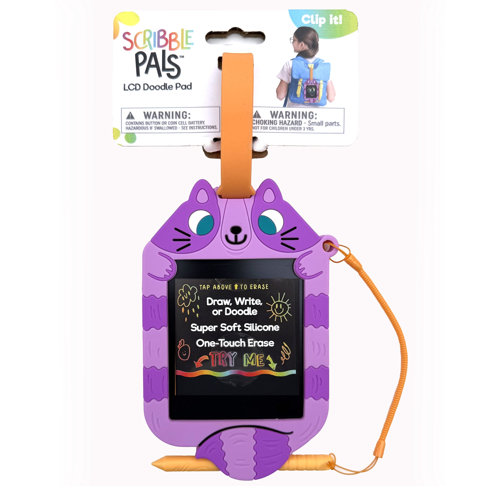 Boogie Board Scribble Pals Assortment Portable Doodle Tablet for Children Ages 3+ by Buffalo Games (Styles May Vary)