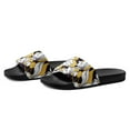 thumbnail image 3 of Yellow Mellow Floral Women's Slides (Black, 7), 3 of 4