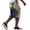 #01Navy, variant on Men Block Gradient Print Corduroy Cargo Shorts Drawstring Elastic Waist Multi Pockets Knee Length Casual Shorts For Summer Outdoor Hiking Camping Vacation