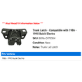 thumbnail image 2 of Trunk Latch - Compatible with 1986 - 1990 Buick Electra 1987 1988 1989, 2 of 2