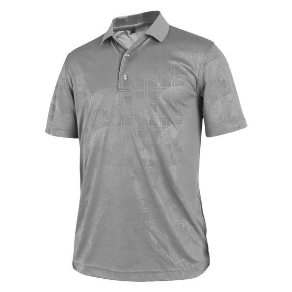Monterey Club Men's Dexter Emboss Texture Solid Golf Polo Shirt #1282