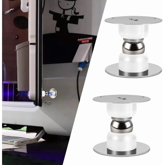 Huggeg 2 Pcs Attrape Magnétique pour Porte, Loquet Magnétique pour Porte de Véhicule Récréatif, Porte Magnétique en Silicone Sans Perçage, Loquet de Porte pour Moteur de Véhicule Récréatif Maison Compartiments de Bateau, RV AZ824-10026