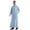 Sky Blue Mens Cotton T-Shirts, variant on Mens Long Robes Half Zip Up Long Sleeve Sun Protection Slim Fit Linen Breathable Maxi Nightgowns for Mid-East Tradition
