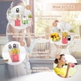 thumbnail image 5 of Licuadora portátil con mango USB recargable Licuadora de tamaño personal Licuadora de fruta fresca de alta velocidad Mini exprimidor Taza Botellas Rosa TUNC Sencillez, 5 of 5