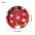 thumbnail image 3 of RXIRUCGD Christmas Disposable Paper Plates Set of 10, Sturdy Holiday Dinnerware for Parties and Family Gatherings, Leak-Proof Design for Hassle-Free Festive Dining, 3 of 6