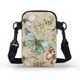 thumbnail image 2 of HELLHERO Butterflies Crossbody Sling Bags Adult Unisex 4.33x1.97x7.09 with Shoulder Strap Outdoor Daily Use Adjustable Shoulder Strap for Daily Double Zipper, 2 of 7