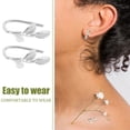 thumbnail image 3 of WASHWEPE 2Ud Ear Cuffs De Hoja En Para Mujer Accesorio Sin Perforación, 3 of 8