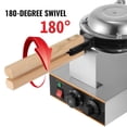 thumbnail image 4 of Máquina para hacer gofres con burbujas VEVOR Commercial 1400 W con 2 sartenes, 4 of 9
