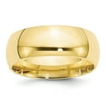 thumbnail image 1 of Solid 10k Yellow Gold 8mm Standard Comfort Fit Wedding Band Size 4, 1 of 3