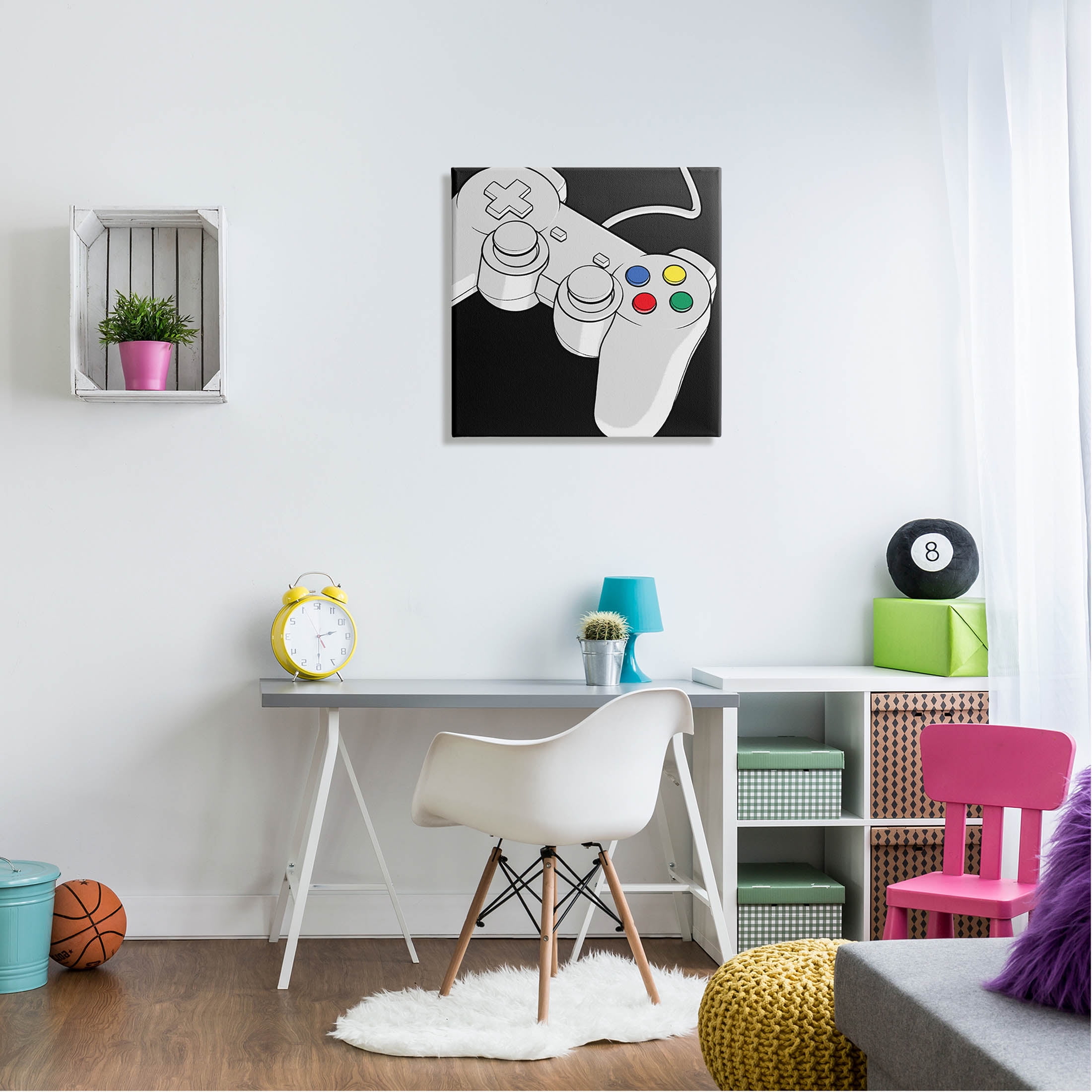 Stupell Industries Video Gaming Controller Graphic Art Gallery Wrapped Canvas Print Wall Art, Design by Marcus Prime