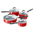thumbnail image 3 of Cuisinart Advantage Durable Aluminium Nonstick 11 Piece Cookware Set, Red, 3 of 7