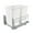 White, variant on Rev-A-Shelf 35 Quart Pullout Waste Container Trash Can w/ Soft-Close Slides