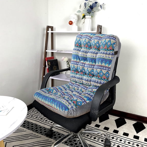 Werulen Tufted Floor Seat Cushion, 33x45x42cm Flock Fabric Recliner Cushion, Breathable Chair Pad for Living Room Tatami Office Computer, Home Furniture Protector