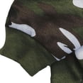 thumbnail image 4 of Green Hoodie Hooded Christmas T Tee shirt Small dog clothes costume - green camo Yorkie Clothes for Small Dogs - M, 4 of 7