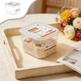 thumbnail image 2 of Sentmoon Food Storage Food Containers Transparent Rectangular Plastic Food Storage Containers for The Home Ideal for Kitchen Snacks Dried Goods and Keeping Grains and Pulses Fresh, 2 of 7