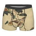 thumbnail image 4 of Goofa Vintage Bird Printed Men's Boxer Briefs Underwear, Moisture-Wicking Underwear, Trunk,Soft and Breathable Cotton Underwear-X-Large, 4 of 9