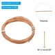thumbnail image 2 of Cable de conexión a tierra de cobre desnudo Uxcell, calibre 18, 15 pies, cables de cobre trenzado sólido, 2 of 6