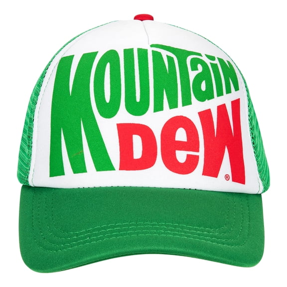 ODD SOX-Mountain Dew Trucker Hat-Retro Snapback Cap-Mesh Back, One Size Adjustable