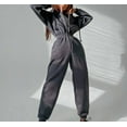 thumbnail image 5 of Women’s Hooded Jumpsuit Tracksuit, Casual Long Sleeve One-Piece Romper, Zip-Up Sweatpants Outfit, Soft Stretchy Loungewear for Jogging, Travel, Home, or Streetwear, 5 of 5