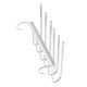 thumbnail image 3 of Perchas de pantalones, estante de pantalones plegables Duraderos de 6 capas multifuncionales para el hogar, 3 of 8