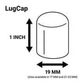 thumbnail image 4 of ColorLugs Vinyl Lug Nut Cover | White | Flexible Fit Wheel Lug Nut Cap | Fits 19 mm | Pack of 20 | Includes Deluxe Extractor | Made in The USA, 4 of 7