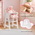 thumbnail image 4 of Trona Baby Doll ROBOTIME de madera para muñecas de 18 pulgadas, 4 of 9