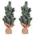thumbnail image 2 of Vickerman LF203215 15 Po Épicéa Gelée Arbre à Gaules Toile de Jute - 2 Pièces, 2 of 4