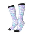 thumbnail image 2 of Balery Rainbow Scales Fun Novelty Socks Men'S Women'S Crew Socks Funny Crazy Novelty Socks Quirky And Cool Socks, 2 of 9