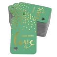thumbnail image 1 of Inkdotpot Gold Foil Paper Hang Tags Made With Love Text Favor Tags 100 Pack, 1 of 6