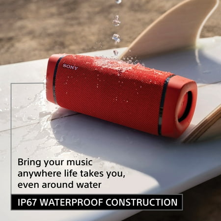 Sony - SRS-XB33 Portable Waterproof & Rustproof Speaker with USB Charging Port - Coral Red