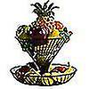 thumbnail image 3 of 2 Tier Metal Fruit Display Rack - Fruit Basket - Fruit Basket - Rative Tray - For On The Kit Counter -, 3 of 5
