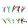 thumbnail image 4 of TAILTOSS 10Pcs Fish Tank Decoration Assorted Color Plastic Plants 3.15-4.93In, 4 of 8
