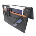 thumbnail image 1 of 1 pieza (negro, aproximadamente 34*25*9cm) bolsa para cabecera, organizador para cama, bolsillo de almacenamiento, bolsa colgante de tela para Control remoto, tableta, Cable, 1 of 5