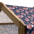 thumbnail image 4 of Floral Pet House, Brush Bouquet of Wildflowers Picturesque Nature Summer Season Design, Outdoor & Indoor Portable Dog Kennel with Pillow and Cover, 5 Sizes, Coral Pink and Dark Blue, by Ambesonne, 4 of 4
