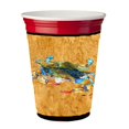 thumbnail image 1 of Carolines Treasures 8655RSC Coupe solo de crabe sur or rouge Hugger, 1 of 1