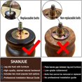 thumbnail image 4 of Patas para muebles SHANJUE de madera maciza de 15 cm, juego de 4, 4 of 8