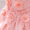 thumbnail image 5 of JAHH Flower Girl Dresses for Wedding Kids Girls Sleeveless Ruffled Princess Bridesmaid Pageant Gown Birthday Party Wedding Dress for Wedding Holiday Partys Gowns(12-18 Months,Pink), 5 of 9