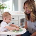 thumbnail image 4 of ezpz Tiny Bowl (Sage) - 100% Silicone Placemat + Bowl - Suctions to the Surface - Designed by a Pediatric Feeding Specialist - 6 Months+, 4 of 12