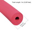 thumbnail image 2 of Unique Bargains 1/2 Pieds(13mm) ID 43mm OD 1m Long Couvercle Mousse d'Isolation Rouge, 2 of 5