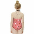 thumbnail image 2 of Hello Kitty Girls One Piece Swimsuits Hawaiian Summer Swimwear Beach Bathing Suit Outfits, 2 of 7