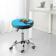 thumbnail image 7 of Vsdgher Elephant Trunk Couple Flowers Print Stool Covers Round,Stretch Round Stool Covers Washable Stool Cushion Slipcover Elastic Chair Covers for 12-14 Inch Chair, 7 of 7