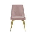 thumbnail image 4 of Meridian Furniture Karina Pink Velvet Dining Chair (Set of 2), 4 of 5