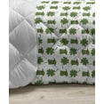 thumbnail image 3 of Clover Down Alternative Comforter, Simple Monochrome Repetition of Continuous Irish Shamrock Leaves St Patrick's Day, Microfiber Quilt for All Season, 5 Sizes, Green, by Ambesonne, 3 of 3