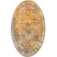 thumbnail image 6 of Unique Loom Timeless Collection Area Rug - Peter (2' x 3' 1" Oval Yellow/Black), 6 of 12
