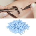 thumbnail image 1 of 100pcs Bagues de Colle Jetables, Bagues de Colle de Fleurs, Cils d'Extension de Cils Colle Tasses Porte-Outil pour les Extensions de Cils, 1 of 8
