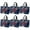 6 Pcs A4, variant on Christmas Tote Bags With Handles, Christmas Reusable Grocery Bags Multipurpose Non-woven Large Gift Bag Grocery Shopping Bags For Holiday Christmas Party 2024 Clearance Sales