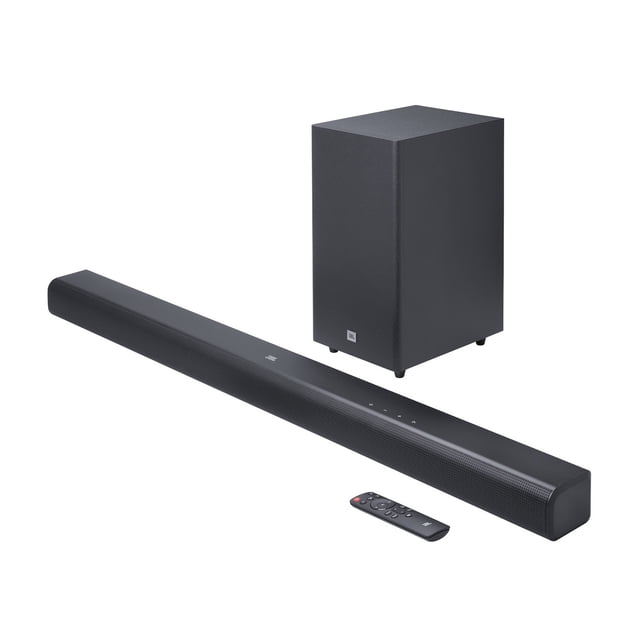 Barra de sonido de 3.1 canales con Dolby Atmos virtual y subwoofer inalámbrico JBL CINEMA SB580