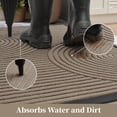 thumbnail image 4 of SIXHOME Outdoor Mat 35"x59" Non Slip Front Door Mat Outside Absorbent Rubber Welcome Mat Low Profile Dirt Trapper Indoor Outdoor Doormat Boho Arch Door Mat Outside Thick Entryway Rug Beige, 4 of 7